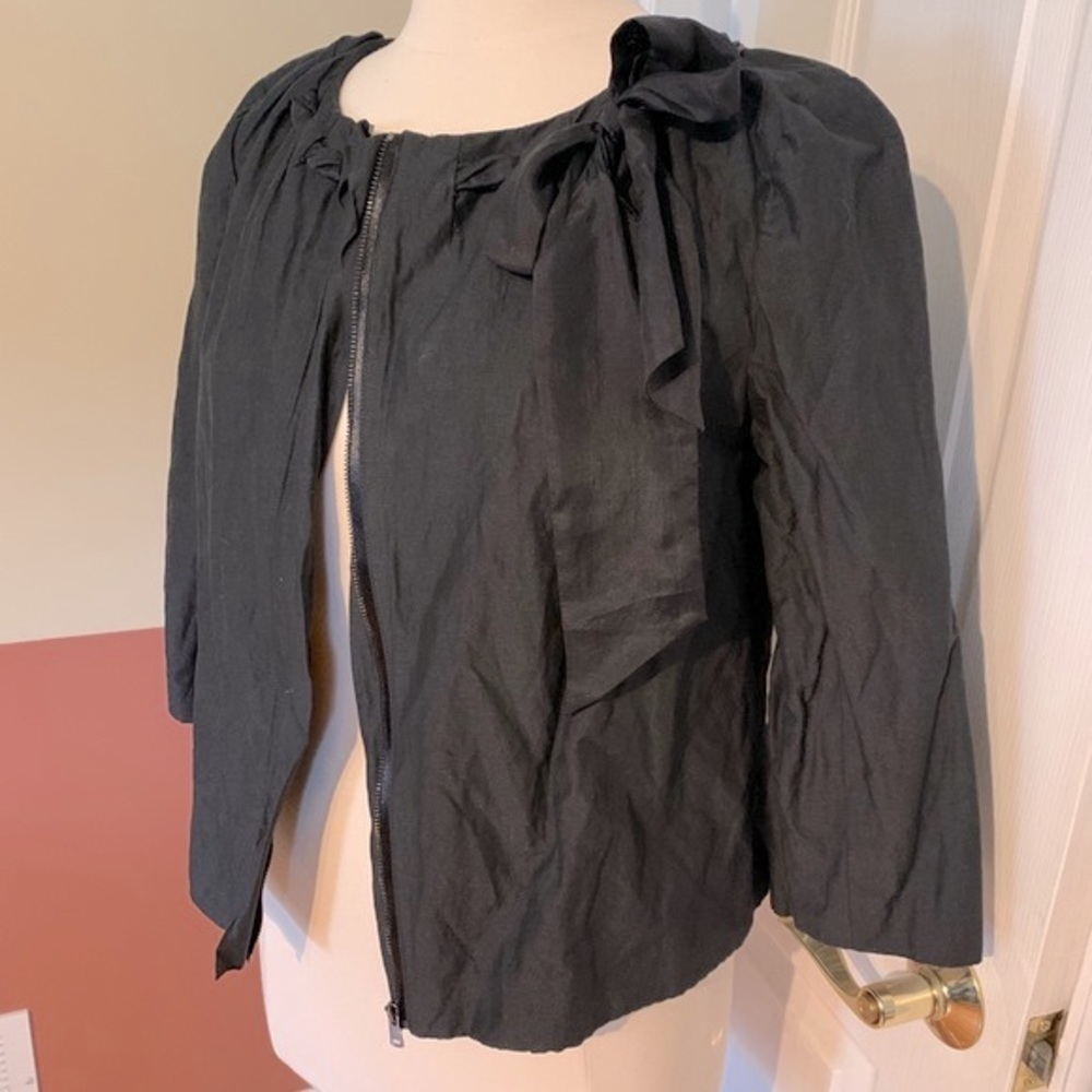 Ann Taylor Cropped Metallic jacket